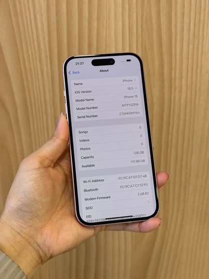 iPhone 15 Pink, 128GB (Grade A) *82201