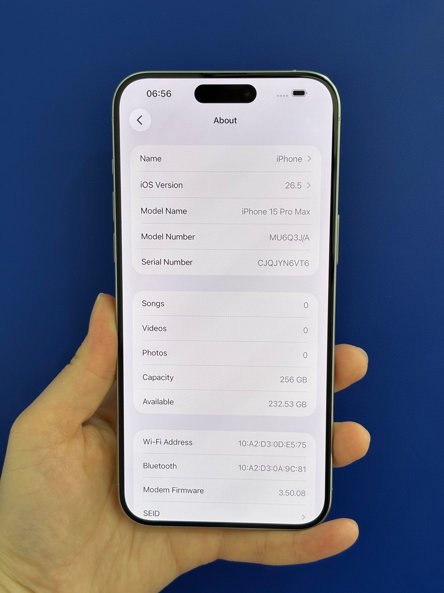 iPhone 15 Pro Max, 256GB (Grade A) *29487