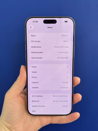 iPhone 16 Pro Max, 256GB (Grade B) *60383
