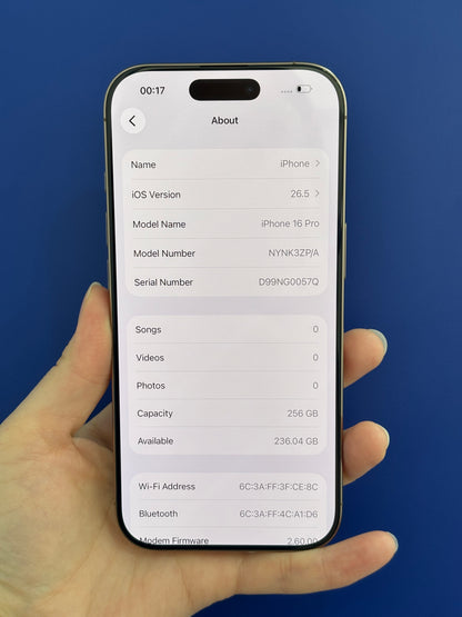 iPhone 16 Pro, 256GB (Grade A) *59463