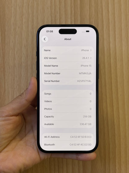 iPhone 15, 256GB (Grade A) *38167