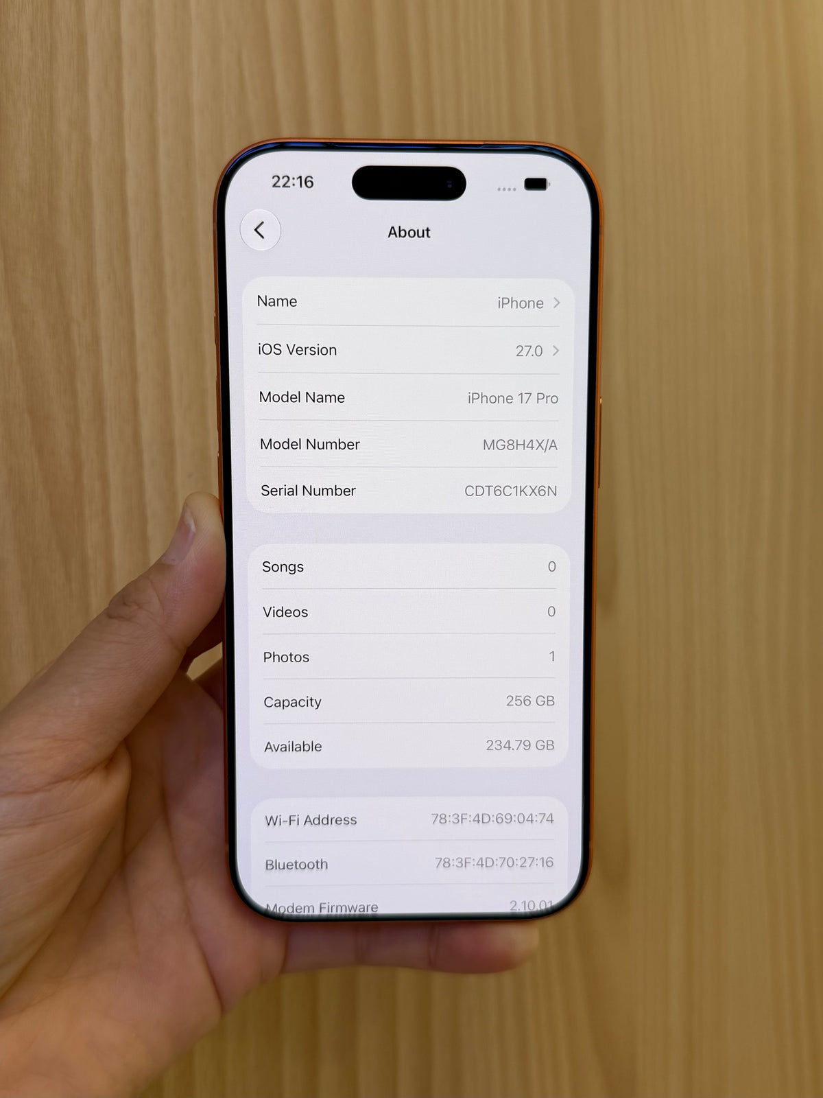 iPhone 17 Pro, 256GB (Grade A) *95036