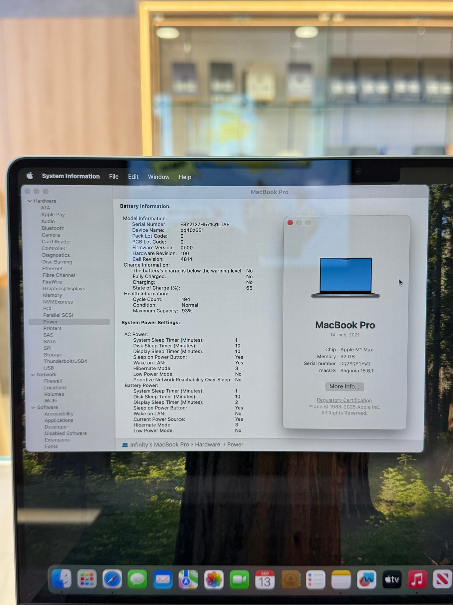 MacBook Pro 14-inch (M1 Max) 2021, 512GB *Y1HWJ