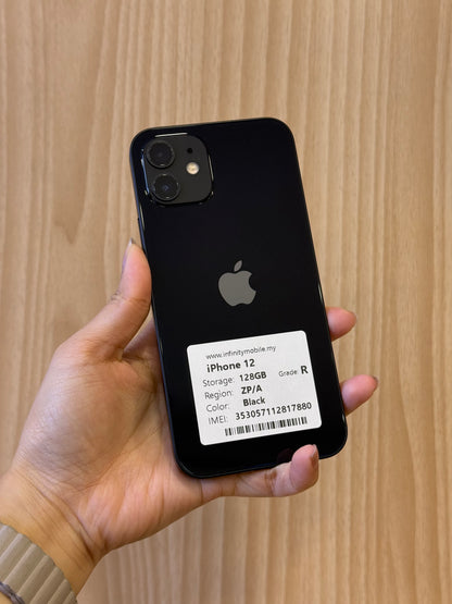 iPhone 12 Black, 128GB (Grade R) *17880