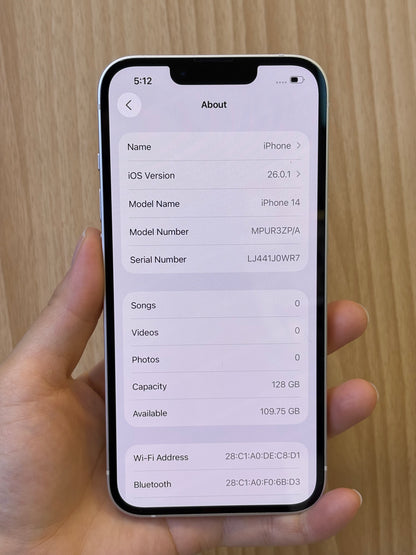iPhone 14, 128GB (Grade B) *97638