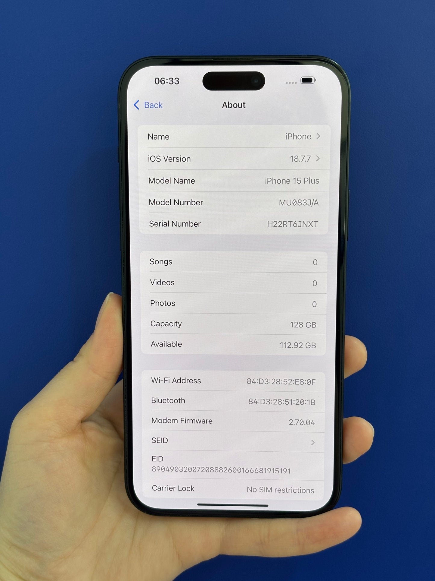 iPhone 15 Plus, 128GB (Grade B) *38048