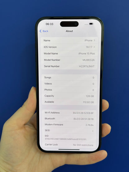 iPhone 15 Plus, 128GB (Grade B) *38048