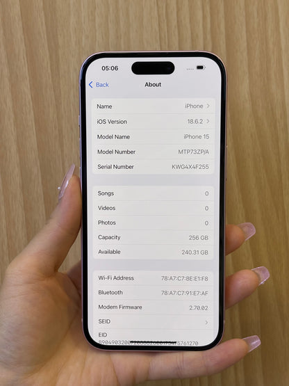 iPhone 15, 256GB (Grade A) *76084