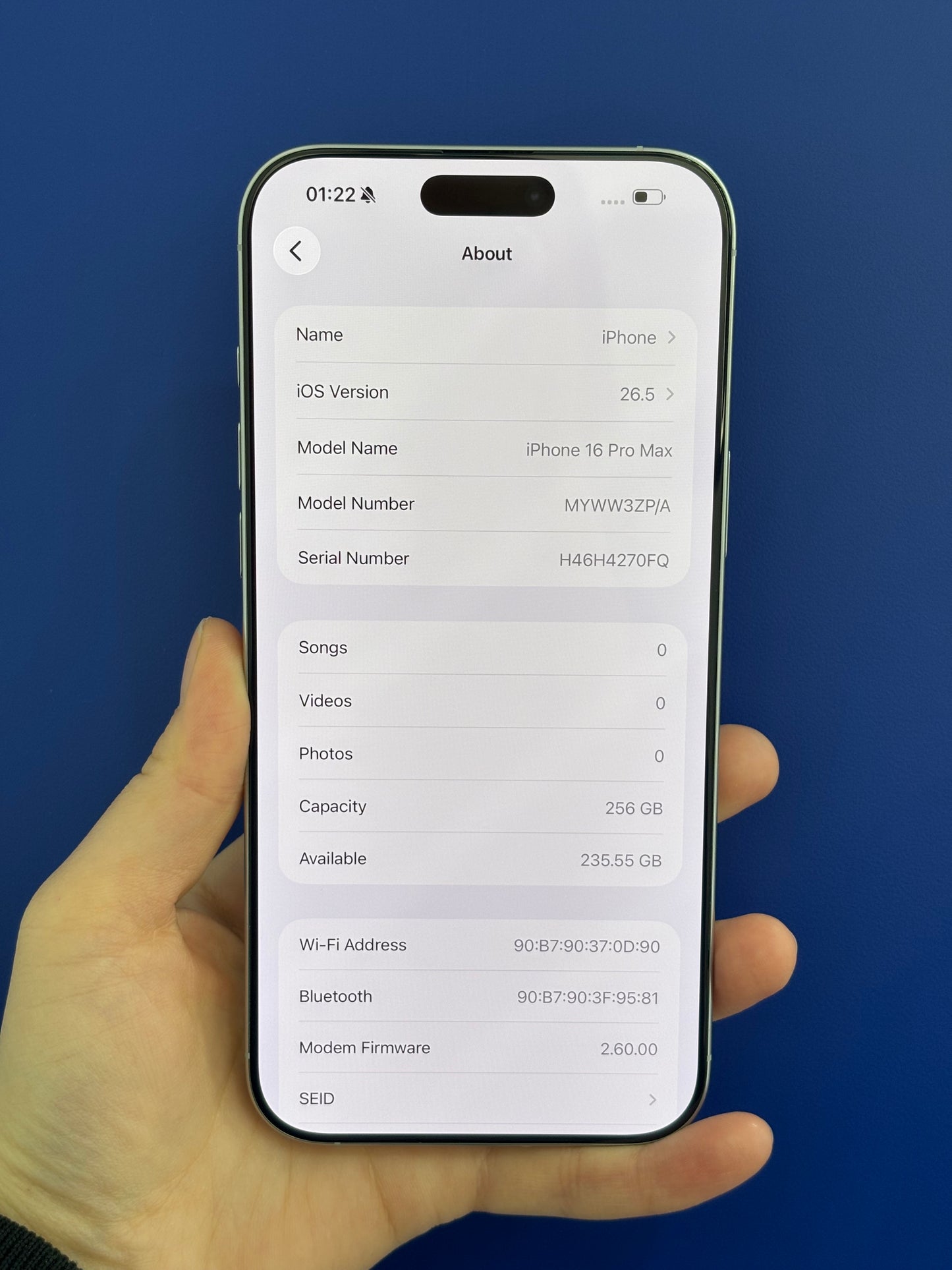 iPhone 16 Pro Max, 256GB (Grade A) *87823