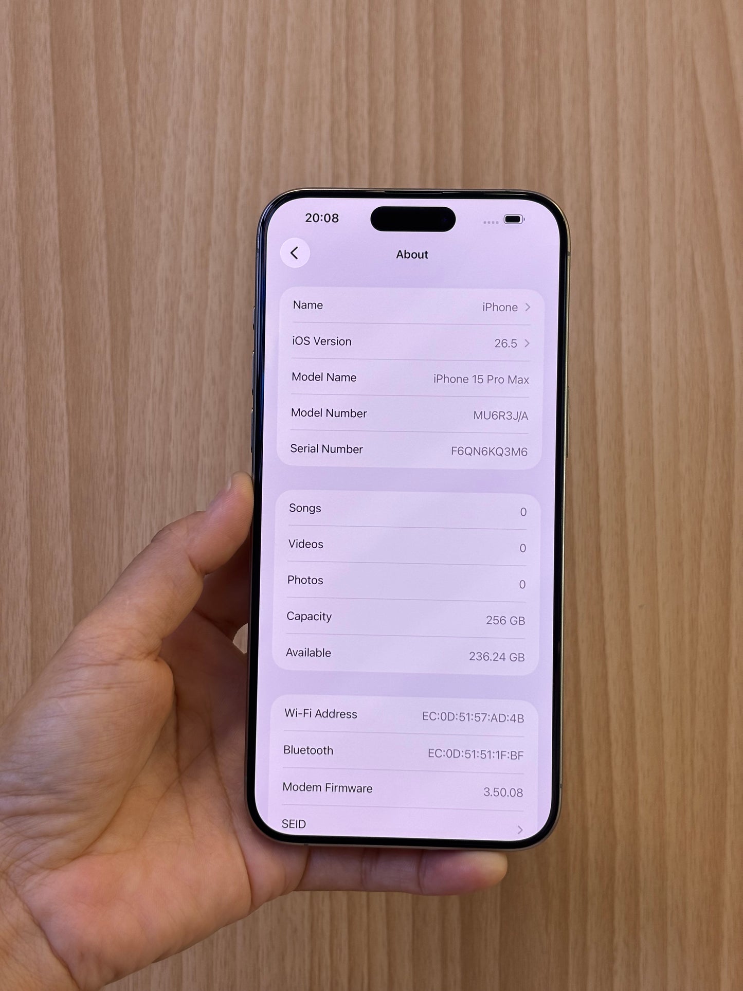 iPhone 15 Pro Max, 256GB (Grade B) *89100