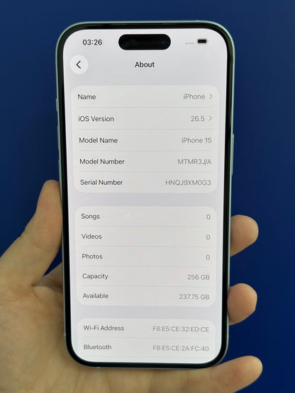 iPhone 15, 256GB (Grade A) *34289