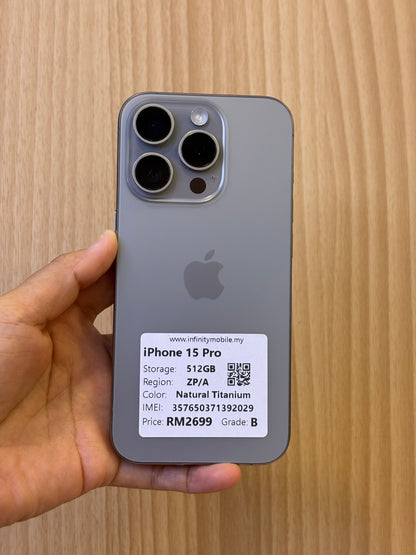 iPhone 15 Pro, 512GB (Grade B) *92029