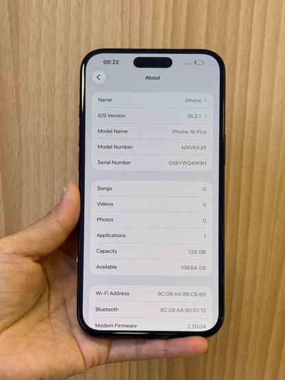 iPhone 16 Plus, 128GB (Grade A) *06301