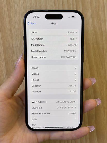 iPhone 15, 128GB (Grade A) *42620