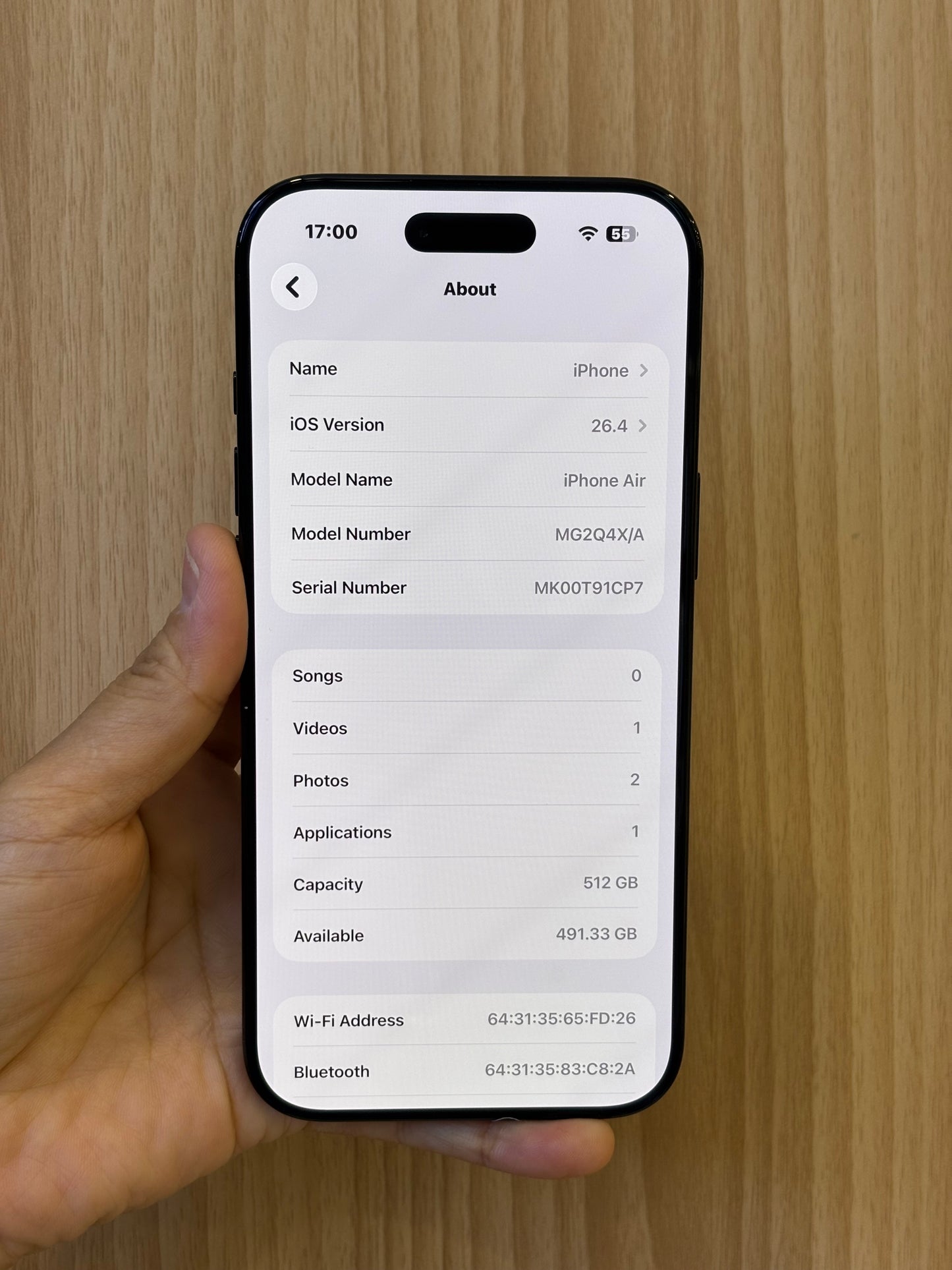 iPhone Air, 512GB (Grade A) *46422