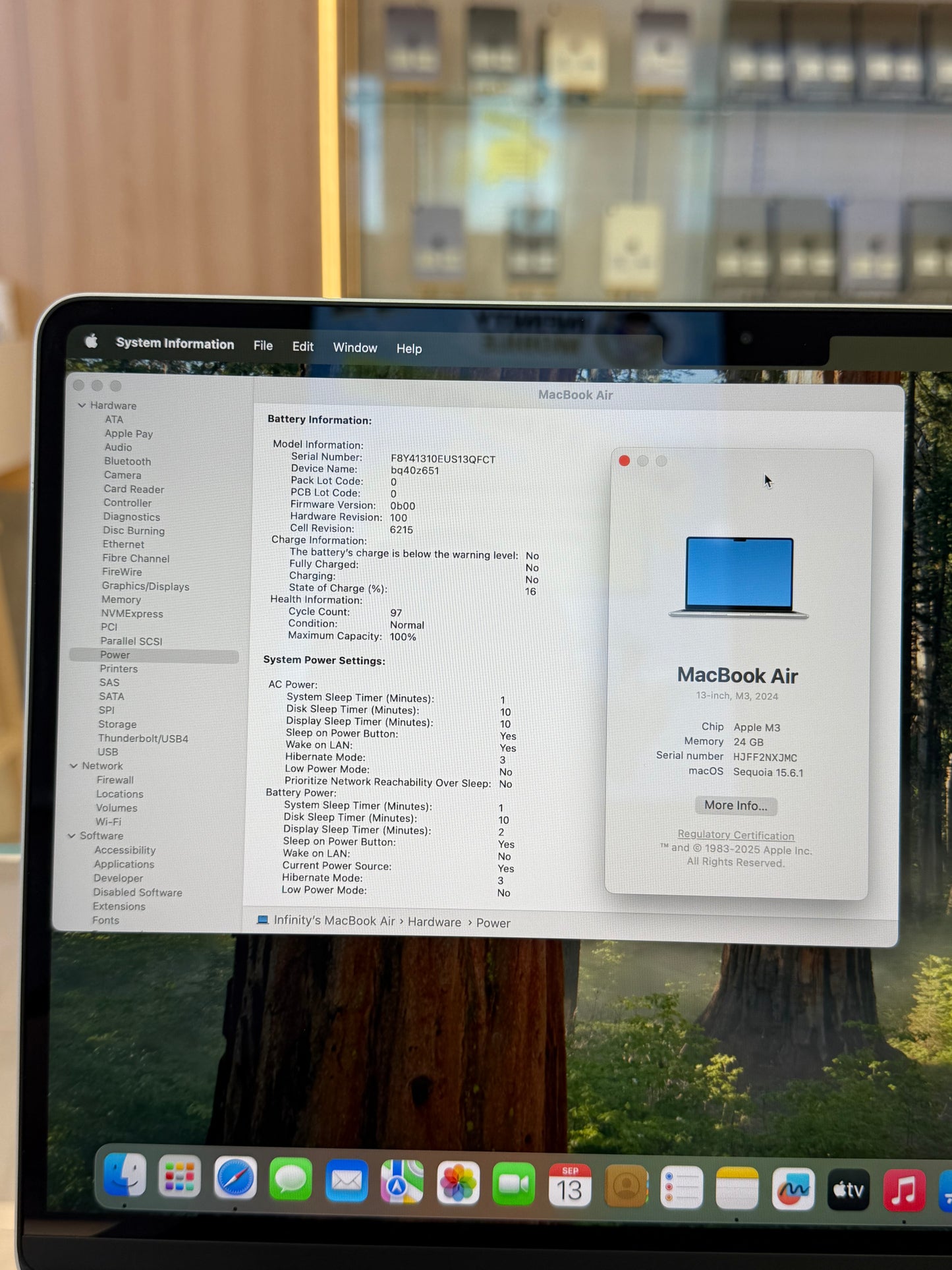MacBok Air 13-inch (M3) 2024, 1TB *NXJMC