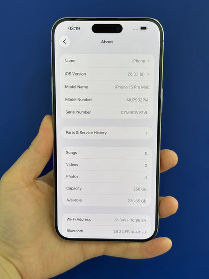 iPhone 15 Pro Max, 256GB (Grade B) *60270