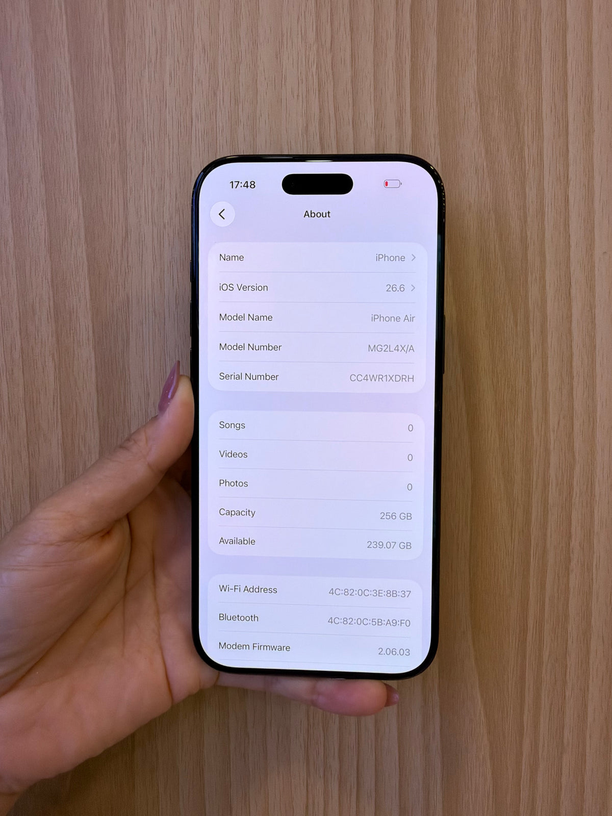 iPhone Air, 256GB (Grade A) *83065