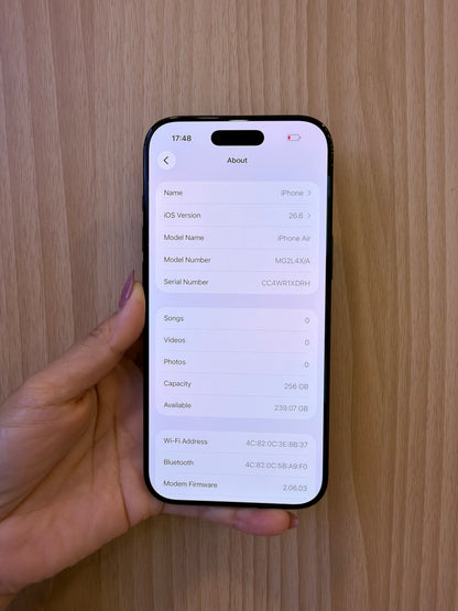 iPhone Air, 256GB (Grade A) *83065