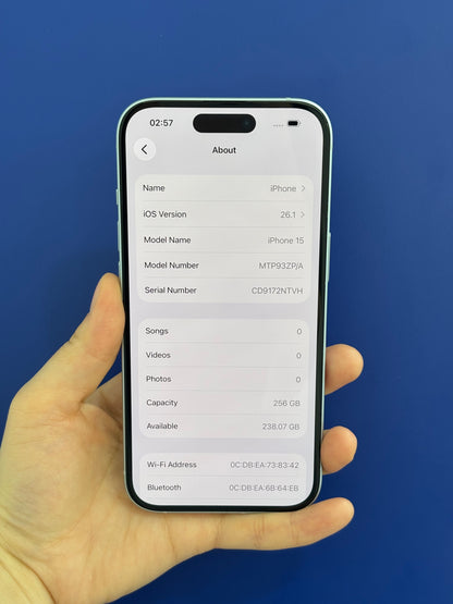 iPhone 15, 256GB (Grade A) *73437