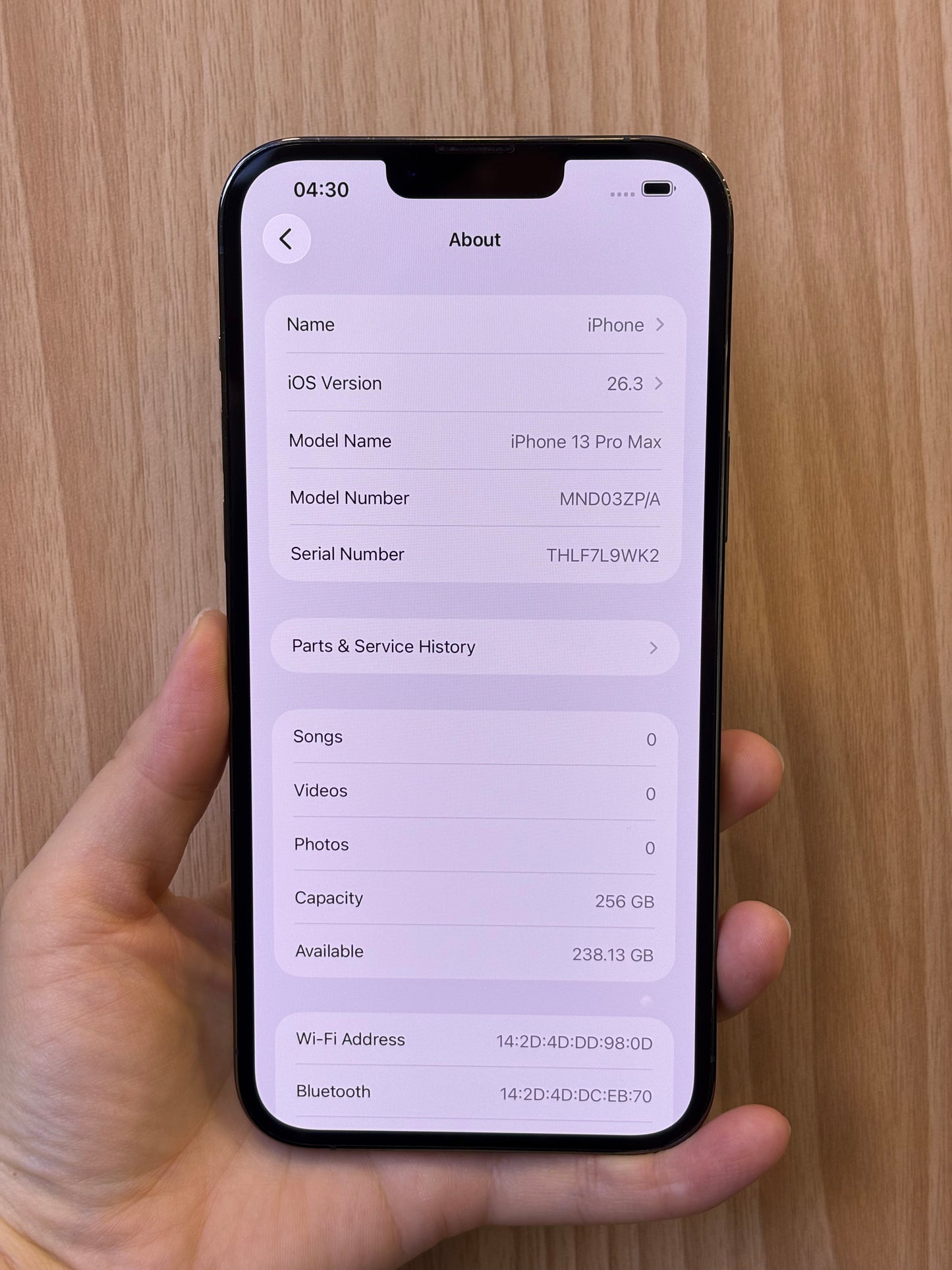 iPhone 13 Pro Max, 256GB (Grade B) *71500