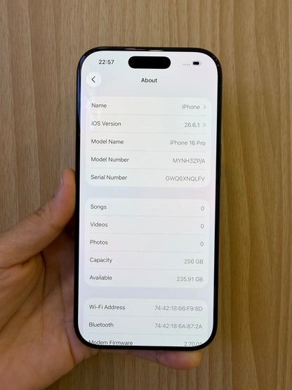 iPhone 16 Pro, 256GB (Grade A) *53835