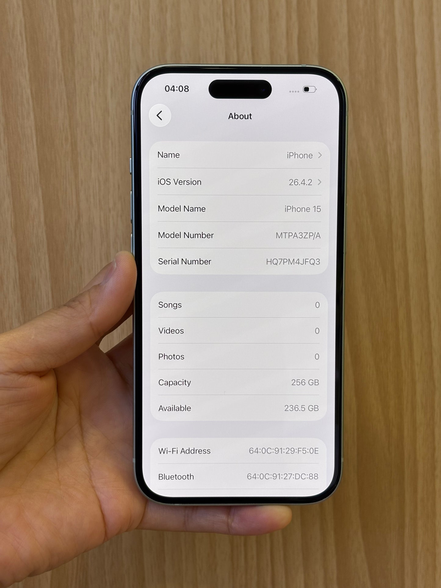 iPhone 15, 256GB (Grade A) *99003