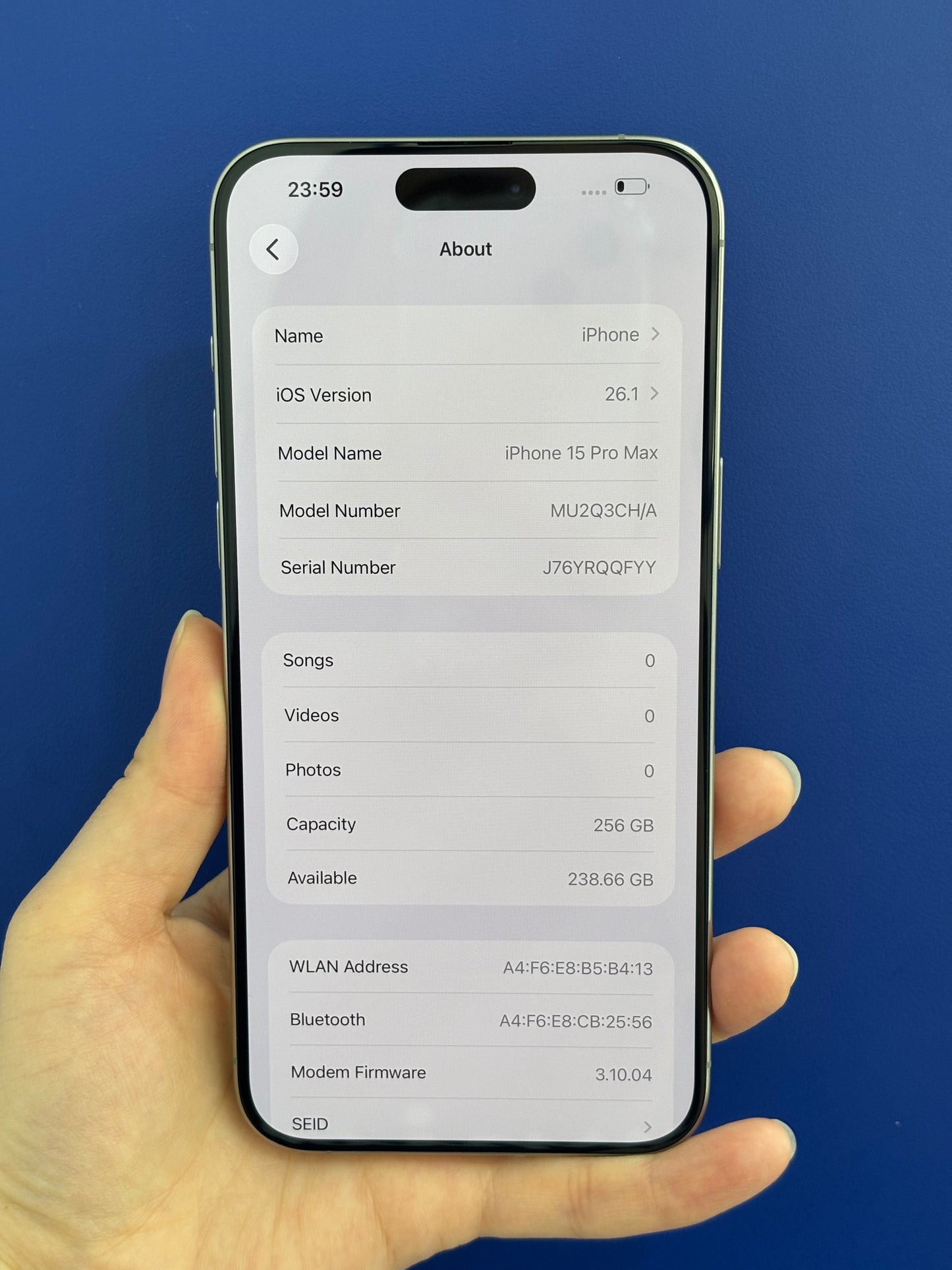 iPhone 15 Pro Max, 256GB (Grade A) *85010