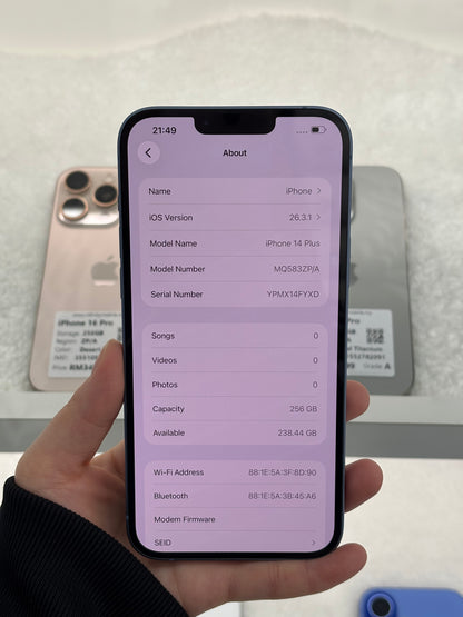 iPhone 14 Plus, 256GB (Grade A) *78857