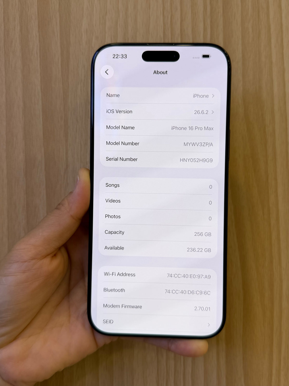 iPhone 16 Pro Max, 256GB (Grade A) *28440