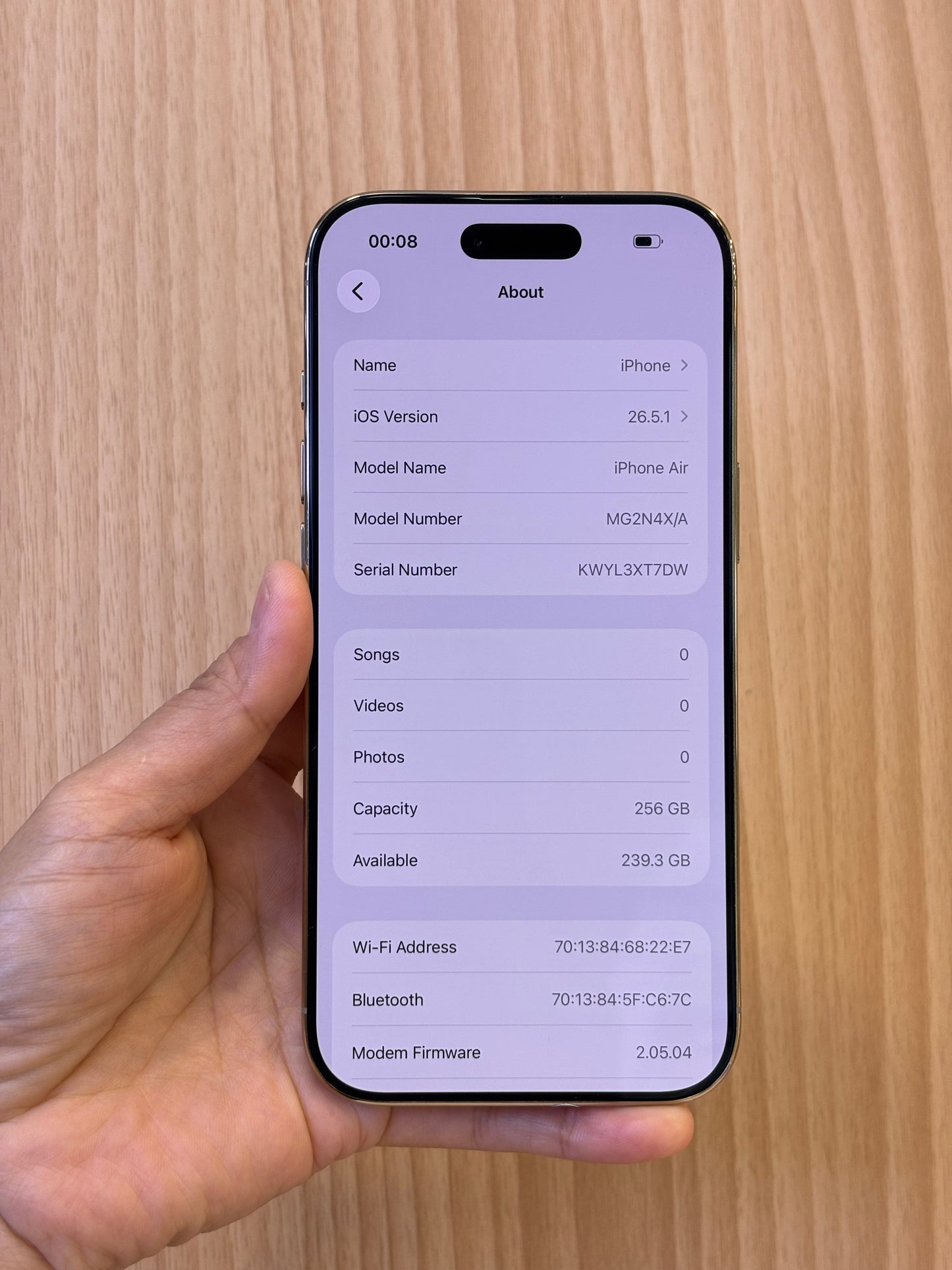 iPhone Air, 256GB (Grade A) *22336