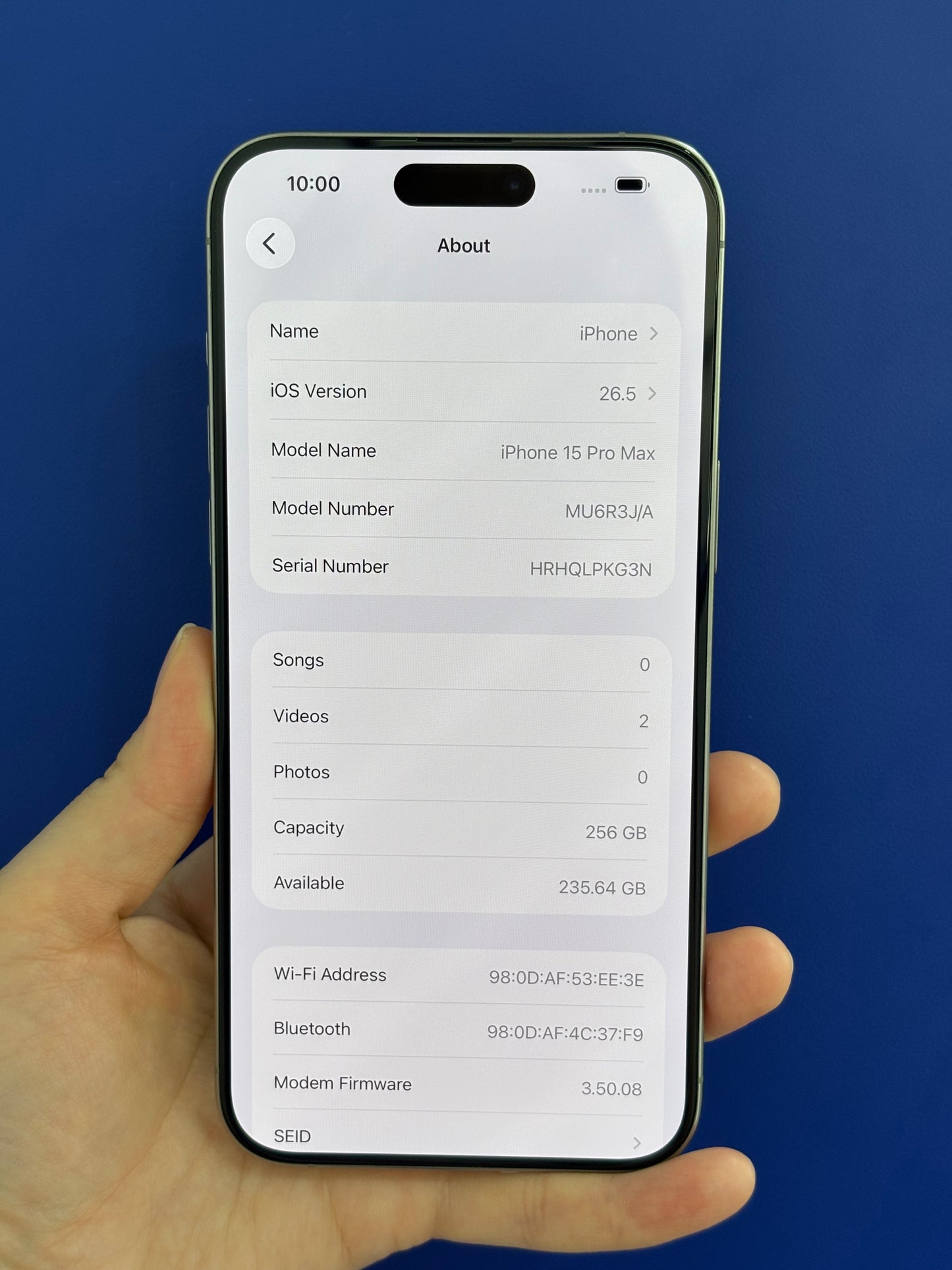 iPhone 15 Pro Max, 256GB (Grade A) *66379