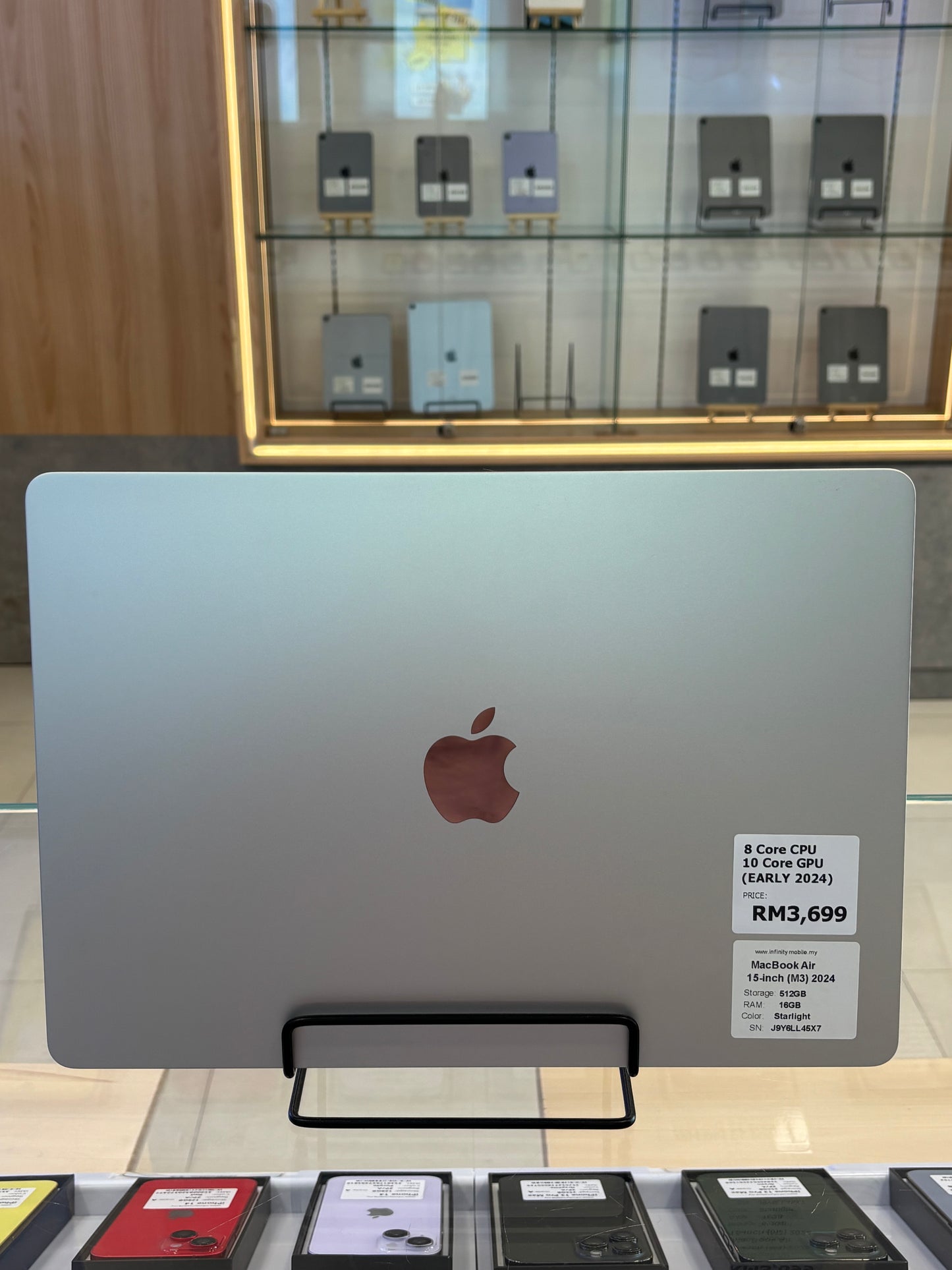 MacBook Air 15-inch (M3) 2024, 512GB *L45X7
