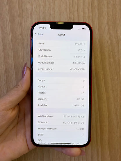 iPhone 13, 512GB (Grade AB) *93968